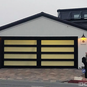 Laguna Beach True Custom Architectural Glass Garage Doors by Dynamic Garage Door