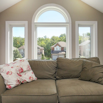 New Windows in Comfortable Family Room - Renewal by Andersen Greater Toronto & O
