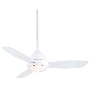 Minka-Aire Concept I Wet 52" LED Ceiling Fan F476L-WH, White