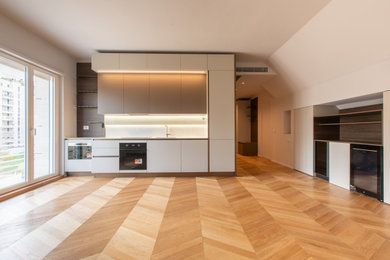 Ispirazione per una cucina minimalista
