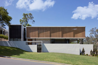 Inspiration for a contemporary exterior home remodel in Brisbane