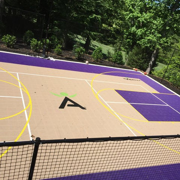 Cepeda Home Addition with Garage and Basketball Court