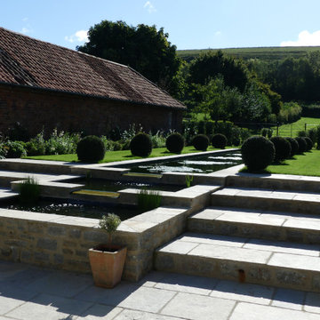 Country Garden and Rill, Wiltshire