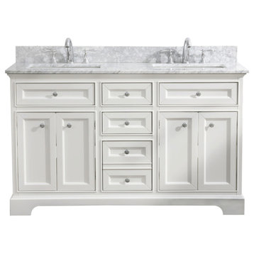 South Bay 55" Bathroom Vanity, White