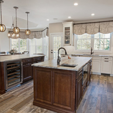 Brown Fantasy Leathered Farmhouse Kitchen