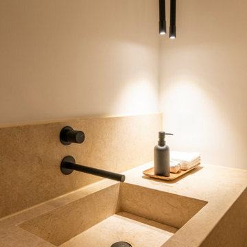 Wall-Mounted Tap and Stone Basin Detail, Lisbon