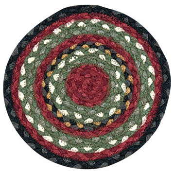 Burgundy and Olive and Charcoal Round Sample