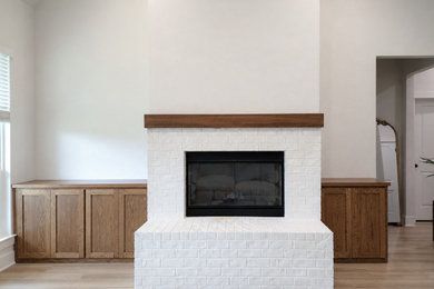 Living room - transitional living room idea in Austin