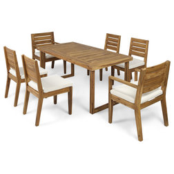 Transitional Outdoor Dining Sets by GDFStudio