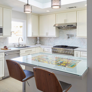 All Fun & Games In This Santa Clara Contemporary Kitchen