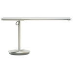 Pablo - Brazo Table Lamp, Silver - Brazo's precision machined aluminum construction allows for optimal task lighting control with 360� adjustability and 90� tilt. Brazo features a luminous and energy efficient LED light source which can be dialed to any desired beam spread and brightness depending on the task.