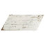 7.13"x16.38" Lambris Naveta Porcelain Floor/Wall Tiles, Set of 13, Blanc