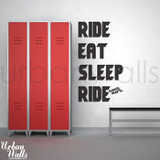 'Ride Eat Sleep Ride Some More' Decal
