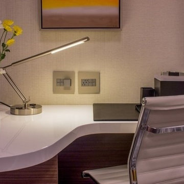 adorne® Pop-Out Outlet in 1-Gang Frame + adorne® Half-Size USB Outlets. adorne®