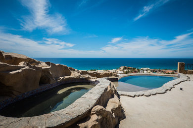 Example of a mountain style pool design