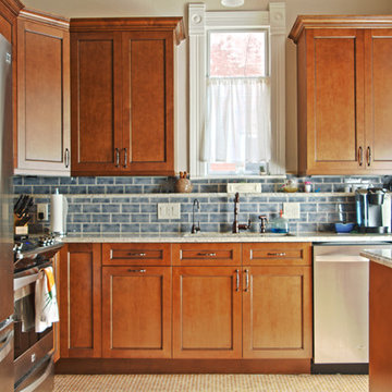 Period-inspired Kitchen with Tin Ceiling in Whittier