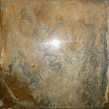 Concrete countertop overlay. Applied over old Formica