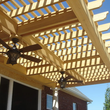 Pressure Treated Wood Pergola with Ogee Ends Macon GA