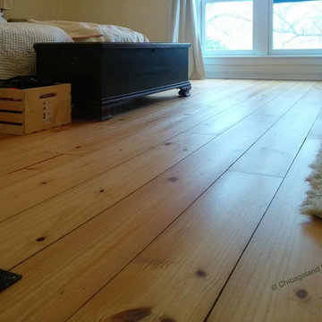 Evanston, Reclaimed Southern wide pine plank floors
