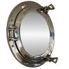 Deluxe Class Porthole Mirror, Chrome, 15''