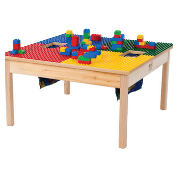 Duplo Compatible Play Table With Storage Bag, 32"x32", Without Play Table Cover