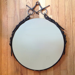 Leather Equestrian Bridle, 18-inch (Custom Design) - Wall Mirrors