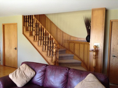 What to do with all the oak our family room? | Houzz Forum