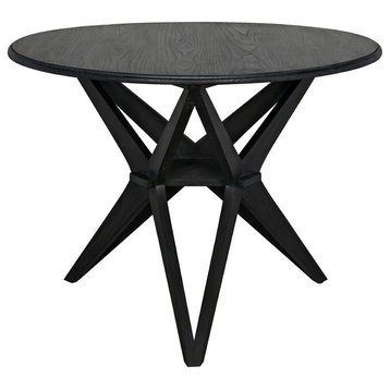 Victor Dining Table, Charcoal Black