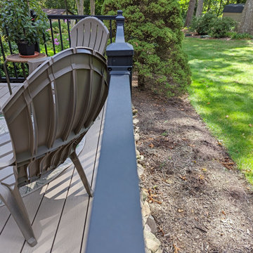 Sunroom Addition with Wolf Sandcastle Decking and Keylink Black Textured Railing