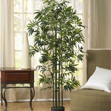 6' Bamboo Silk Tree | Asian Style Influence with Traditional Furniture