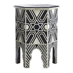 BONE HEXA TABLE - Side Tables And End Tables
