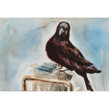 Eve Nethercott, Bird, 68, Watercolor