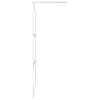 vidaXL Shower Enclosure Shower Wall with Half Frosted ESG Glass 31.5"x76.8"