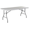 6' Folding Table Portable Plastic Indoor Outdoor Picnic Dining Camp Tables
