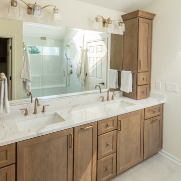 Leawood, Kansas Primary Bathroom Remodel with Custom Shower and Expanded Closet