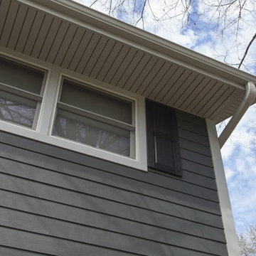 Exterior renovation with Hardie Iron Gray