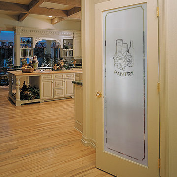 Frosted Pantry Decorative Glass Interior Door