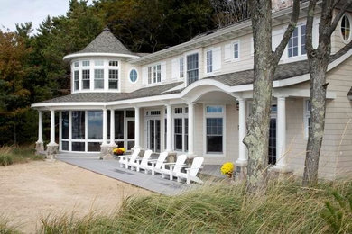Inspiration for a timeless exterior home remodel in Grand Rapids