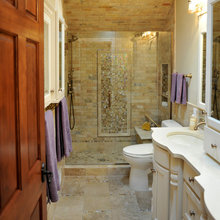 narrow bathroom