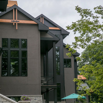 Contemporary Lodge Style Lake House with Universal Design Accessibility