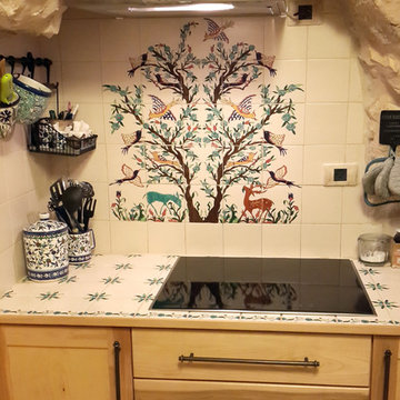 Kitchen tile backsplash design