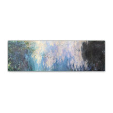 Monet 'The Water Lillies Clouds' Canvas Art, 19 x 6