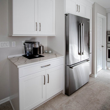 Greenfield Cabinetry White Kitchen, Office Area and Pantry Storage