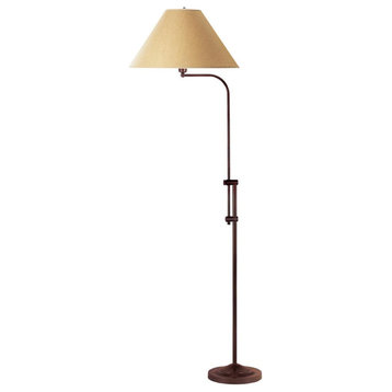 67.5" Height Metal Floor Lamp in Rust