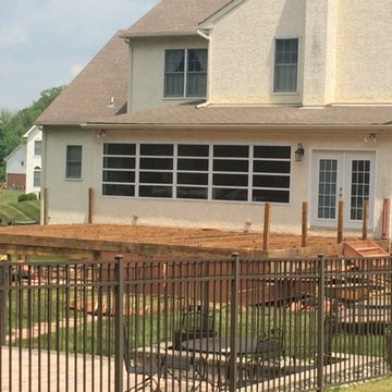 Azek Vintage Deck with Timbertech Rail & Lights