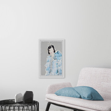 "Tiered Ruffle Sleeves" Framed Painting Print