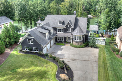 Inspiration for a contemporary exterior home remodel in Charlotte