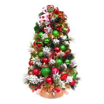 Table Top Christmas Trees Arrangements Centerpieces