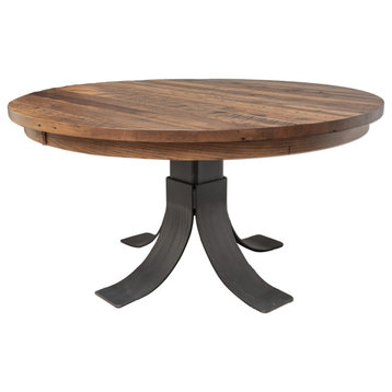 Granby Barnwood Round Dining Table, Provincial, 48x48