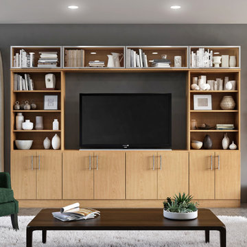 Small Space Kitchen, Bedroom & Media Center Design